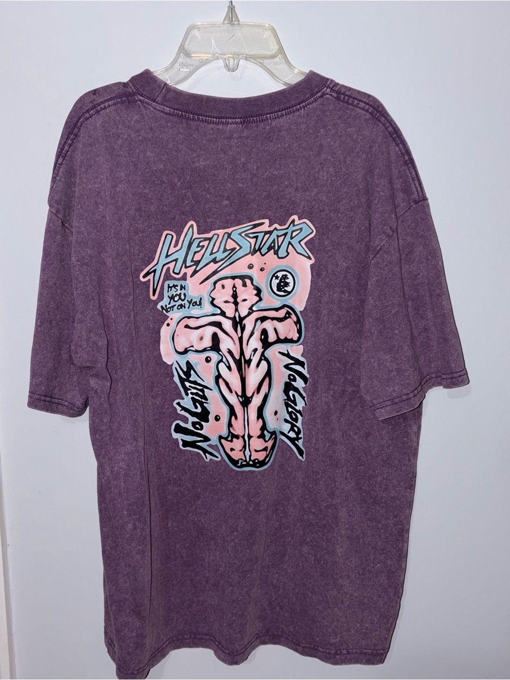 Hellstar Graphic Short Sleeve Tee - Purple